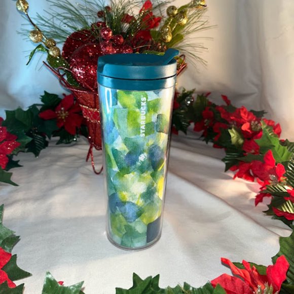 Starbucks Other - Starbucks Coffee Watercolor Travel Mug 16oz